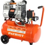 Patriot WO 24-220, Компрессор безмасляный поршневой, 1,25 кВт, 200 л/мин, 24л, 8 атм