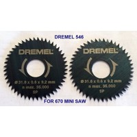 Dremel 546, разрезной пильный диск 31,8 мм, 2 шт