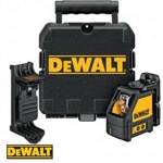 Dewalt DW088K-XJ, Самовыравнивающийся лазерный уровень для горизонтальных и вертикальных работ с перекрестием, 3 батареи АА, кофр